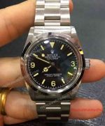 Replica Rolex Explorer Vintage Watch - Black 369 Dial Retro Rolex